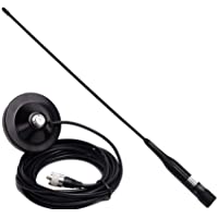 rongweiwang Banda Dual VHF-UHF 144 - 430MHz móvil del Equipo de Radio Antena NLR2 + magnética reemplazo Monte 5M Cable…